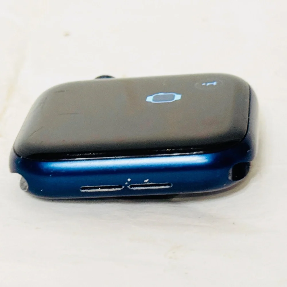 Apple Series 6 Watch Blue Aluminum Case GPS Cellular 44 MM Sport Band EUC